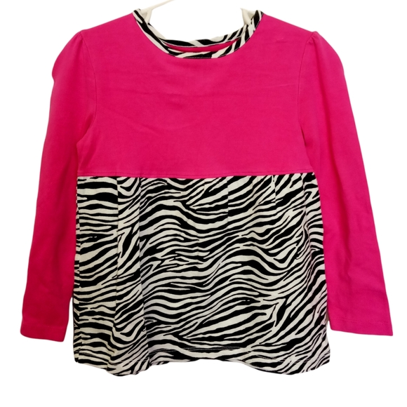 JK Girls Pink Zebra Shirt 4 - Picture 1 of 4